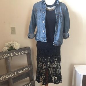 Free People dress laced bottom